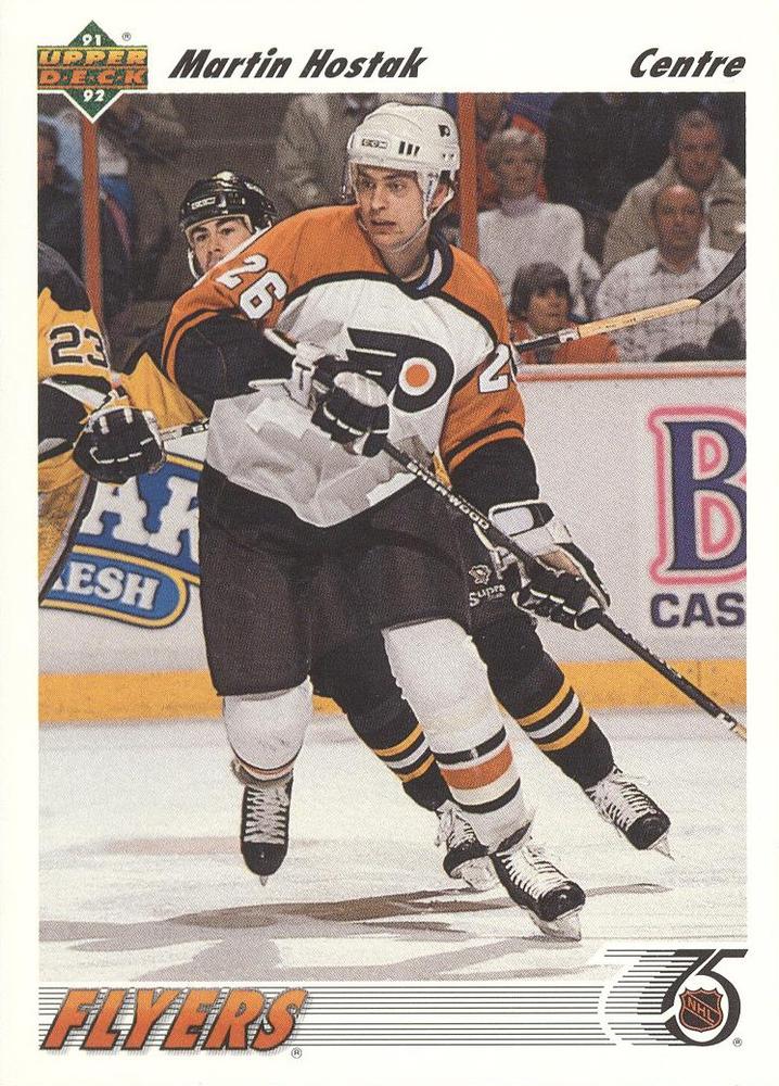 #473b Martin Hostak - Philadelphia Flyers - 1991-92 Upper Deck French Hockey