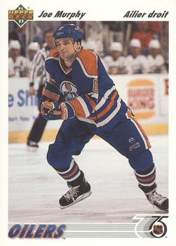 #474b Joe Murphy - Edmonton Oilers - 1991-92 Upper Deck French Hockey
