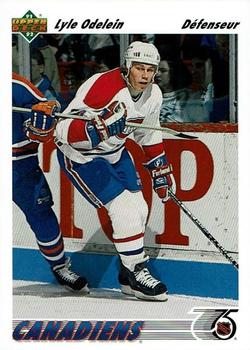 #482b Lyle Odelein - Montreal Canadiens - 1991-92 Upper Deck French Hockey
