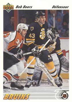 #490b Bob Beers - Boston Bruins - 1991-92 Upper Deck French Hockey