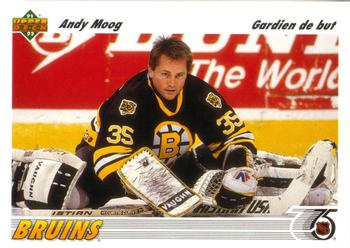 #147a Andy Moog - Boston Bruins - 1991-92 Upper Deck French Hockey