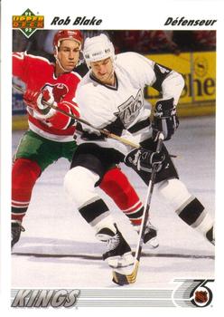 #148a Rob Blake - Los Angeles Kings - 1991-92 Upper Deck French Hockey
