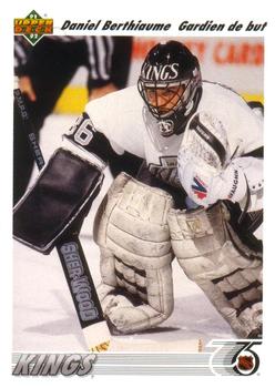 #150a Daniel Berthiaume - Los Angeles Kings - 1991-92 Upper Deck French Hockey