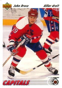 #151a John Druce - Washington Capitals - 1991-92 Upper Deck French Hockey