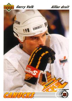 #152a Garry Valk - Vancouver Canucks - 1991-92 Upper Deck French Hockey