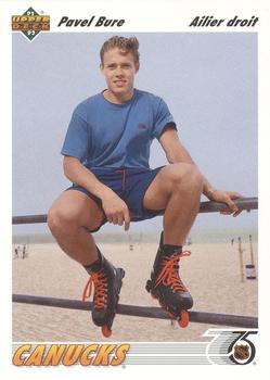 #54a Pavel Bure - Vancouver Canucks - 1991-92 Upper Deck French Hockey