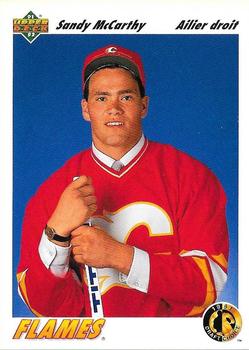 #77a Sandy McCarthy - Calgary Flames - 1991-92 Upper Deck French Hockey