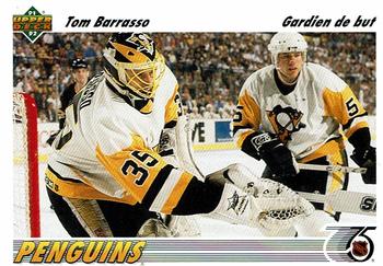 #116a Tom Barrasso - Pittsburgh Penguins - 1991-92 Upper Deck French Hockey
