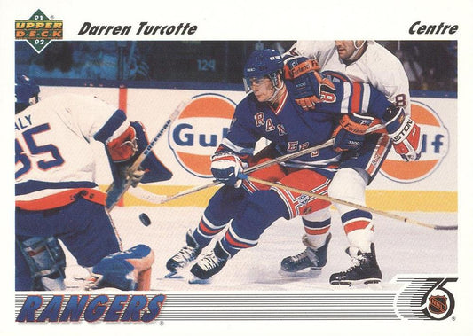 #155a Darren Turcotte - New York Rangers - 1991-92 Upper Deck French Hockey