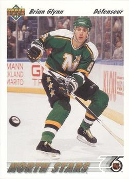 #158a Brian Glynn - Minnesota North Stars - 1991-92 Upper Deck French Hockey
