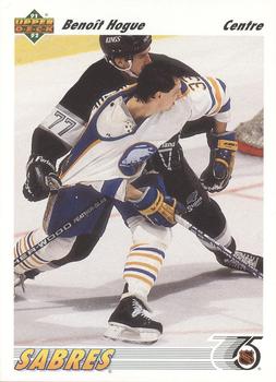 #159a Benoit Hogue - Buffalo Sabres - 1991-92 Upper Deck French Hockey