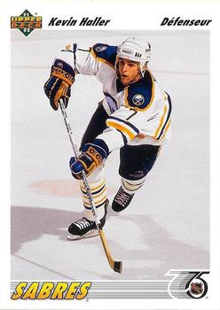 #192a Kevin Haller - Buffalo Sabres - 1991-92 Upper Deck French Hockey