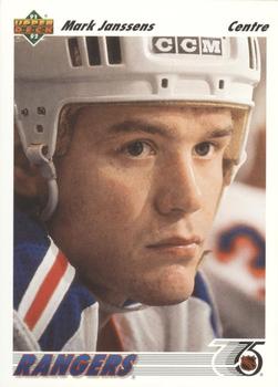 #228a Mark Janssens - New York Rangers - 1991-92 Upper Deck French Hockey