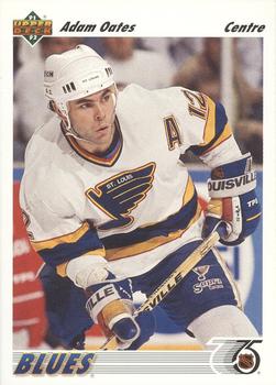 #252a Adam Oates - St. Louisues - 1991-92 Upper Deck French Hockey