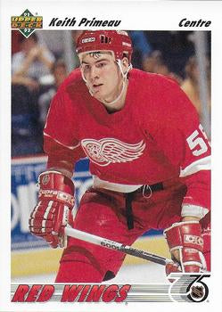 #258a Keith Primeau - Detroit Red Wings - 1991-92 Upper Deck French Hockey