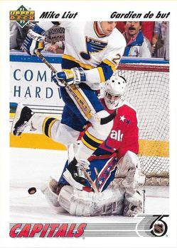 #259a Mike Liut - Washington Capitals - 1991-92 Upper Deck French Hockey