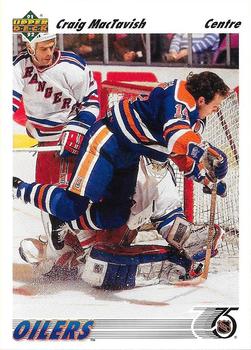 #284a Craig MacTavish - Edmonton Oilers - 1991-92 Upper Deck French Hockey