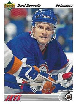#305a Gord Donnelly - Winnipeg Jets - 1991-92 Upper Deck French Hockey