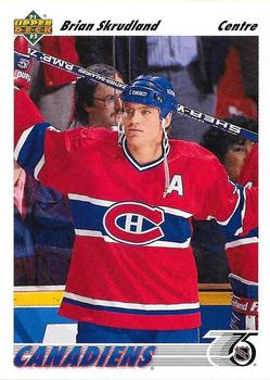 #422a Brian Skrudland - Montreal Canadiens - 1991-92 Upper Deck French Hockey