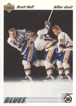 #464a Brett Hull - St. Louisues - 1991-92 Upper Deck French Hockey