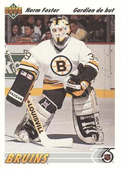 #465a Norm Foster - Boston Bruins - 1991-92 Upper Deck French Hockey