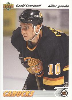 #467a Geoff Courtnall - Vancouver Canucks - 1991-92 Upper Deck French Hockey