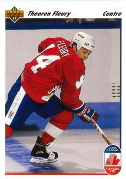 #506 Theoren Fleury - Canada - 1991-92 Upper Deck French Hockey
