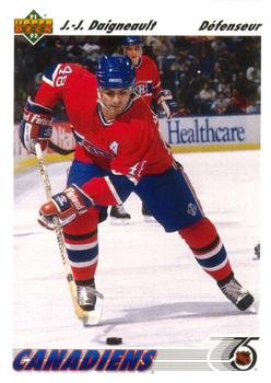 #170a J.J. Daigneault - Montreal Canadiens - 1991-92 Upper Deck French Hockey