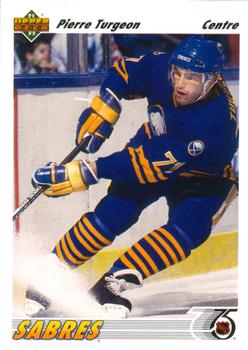 #176a Pierre Turgeon - Buffalo Sabres - 1991-92 Upper Deck French Hockey