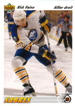 #179a Rick Vaive - Buffalo Sabres - 1991-92 Upper Deck French Hockey