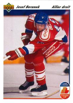 #17a Josef Beranek - Czechoslovakia - 1991-92 Upper Deck French Hockey