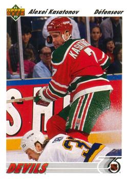 #185a Alexei Kasatonov - New Jersey Devils - 1991-92 Upper Deck French Hockey