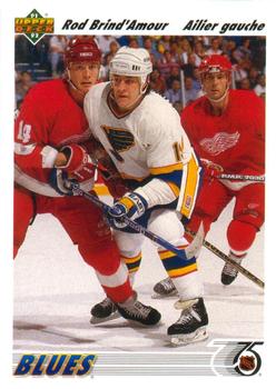 #189a Rod Brind'Amour - St. Louisues - 1991-92 Upper Deck French Hockey