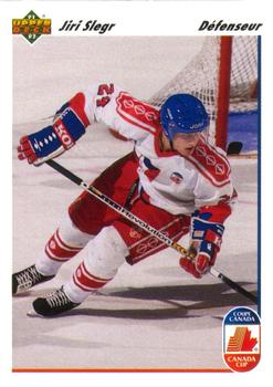 #18a Jiri Slegr - Czechoslovakia - 1991-92 Upper Deck French Hockey