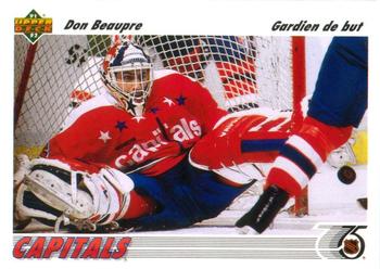 #197a Don Beaupre - Washington Capitals - 1991-92 Upper Deck French Hockey