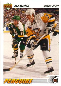 #201a Joe Mullen - Pittsburgh Penguins - 1991-92 Upper Deck French Hockey