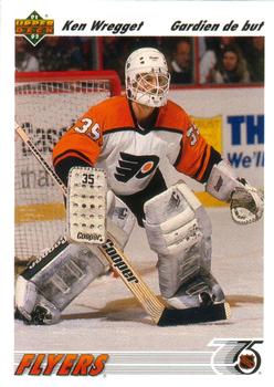 #206a Ken Wregget - Philadelphia Flyers - 1991-92 Upper Deck French Hockey