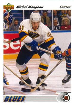 #213a Michel Mongeau - St. Louisues - 1991-92 Upper Deck French Hockey