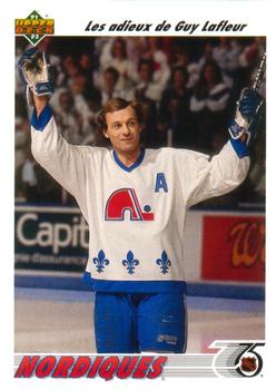 #219a Les Adieux de Guy Lafleur - Quebec Nordiques - 1991-92 Upper Deck French Hockey