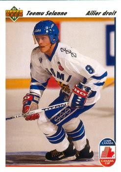 #21a Teemu Selanne - Finland - 1991-92 Upper Deck French Hockey