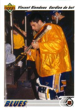 #220a Vincent Riendeau - St. Louisues - 1991-92 Upper Deck French Hockey