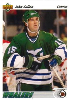 #235a John Cullen - Hartford Whalers - 1991-92 Upper Deck French Hockey
