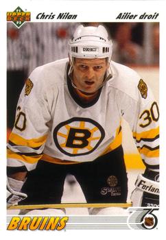 #237a Chris Nilan - Boston Bruins - 1991-92 Upper Deck French Hockey