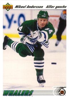 #238a Mikael Andersson - Hartford Whalers - 1991-92 Upper Deck French Hockey