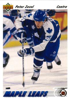 #241a Peter Zezel - Toronto Maple Leafs - 1991-92 Upper Deck French Hockey