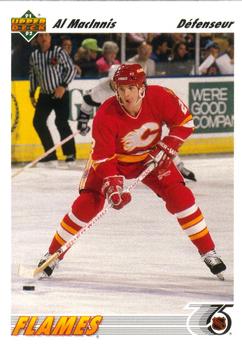 #243a Al MacInnis - Calgary Flames - 1991-92 Upper Deck French Hockey