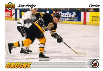 #251a Ken Hodge - Boston Bruins - 1991-92 Upper Deck French Hockey