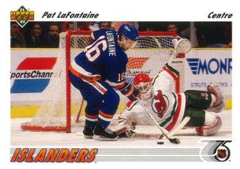 #253a Pat LaFontaine - New York Islanders - 1991-92 Upper Deck French Hockey