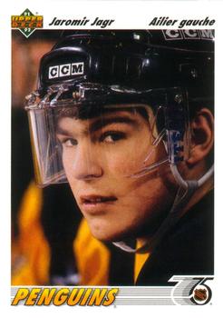 #256a Jaromir Jagr - Pittsburgh Penguins - 1991-92 Upper Deck French Hockey