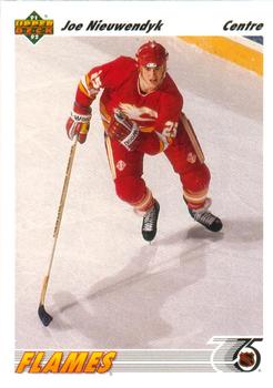 #263a Joe Nieuwendyk - Calgary Flames - 1991-92 Upper Deck French Hockey